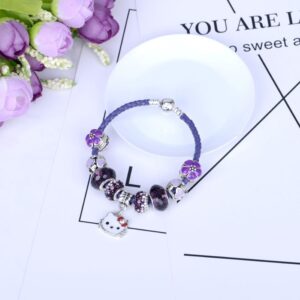purple themed neckless